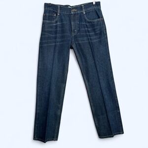 Levi's 505 Boys Jeans 16 Reg W28 L28 Dark Wash Straight Leg Stretch Academia